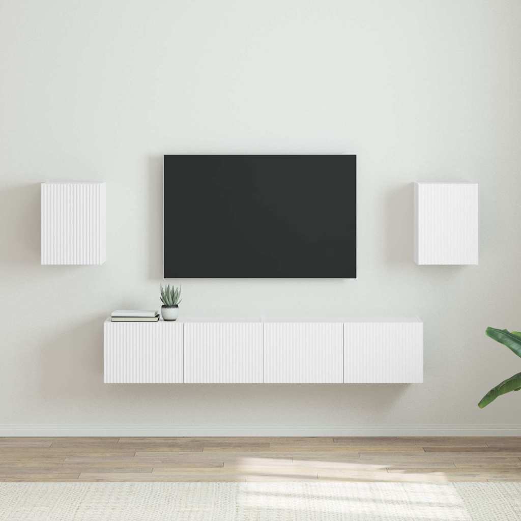 Mueble De Tv Montado En La Pared 2 Pcs 30 X 31 X 40 Cm