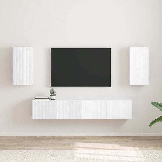Mueble De Tv Montado En La Pared 2 Pcs 30 X 31 X 60 Cm