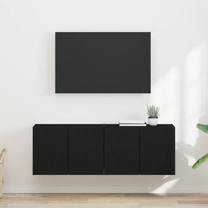 Mueble De Tv Montado En La Pared Roble Artesanal