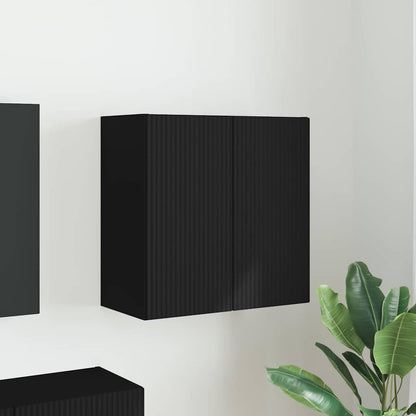 Mueble De Tv Montado En La Pared Roble Artesanal