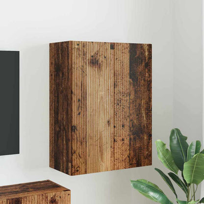 Mueble De Tv Montado En La Pared Roble Artesanal