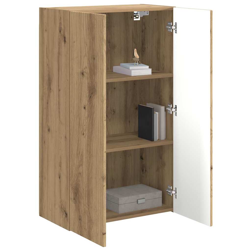 Mueble De Tv Montado En La Pared Roble Artesanal