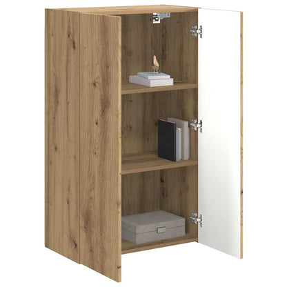 Mueble De Tv Montado En La Pared Roble Artesanal