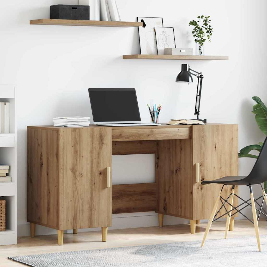 Escritorio 140 X 50 X 75 Cm Madera Contrachapada