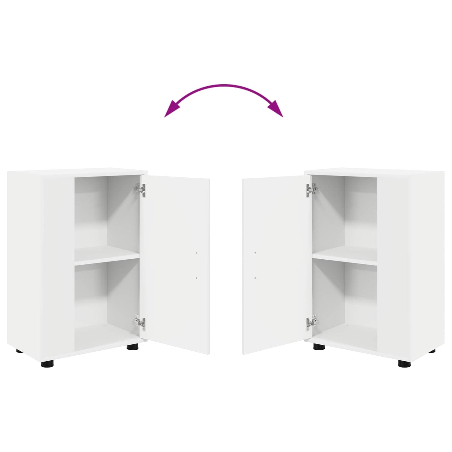 Conjunto De Mueble De Tv 4 Pcs Madera Contrachapada