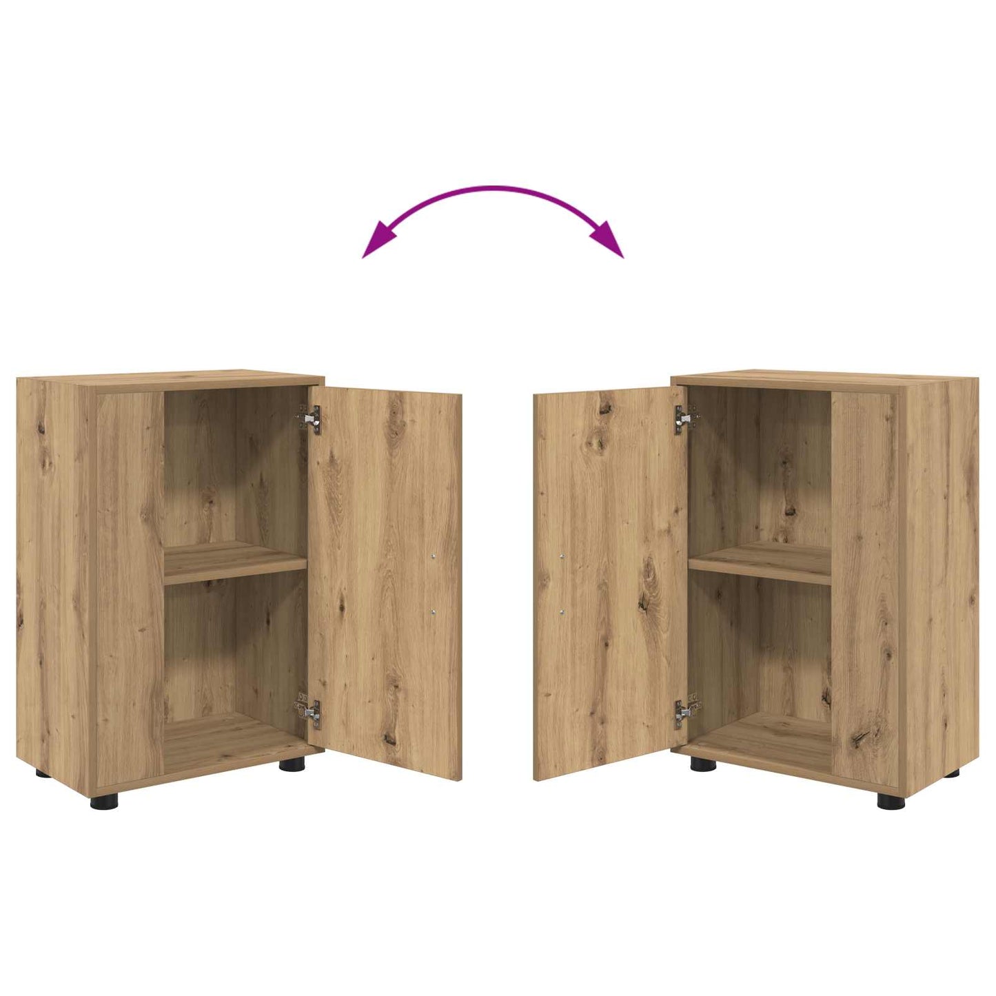 Conjunto De Mueble De Tv 4 Pcs Roble Artesanal