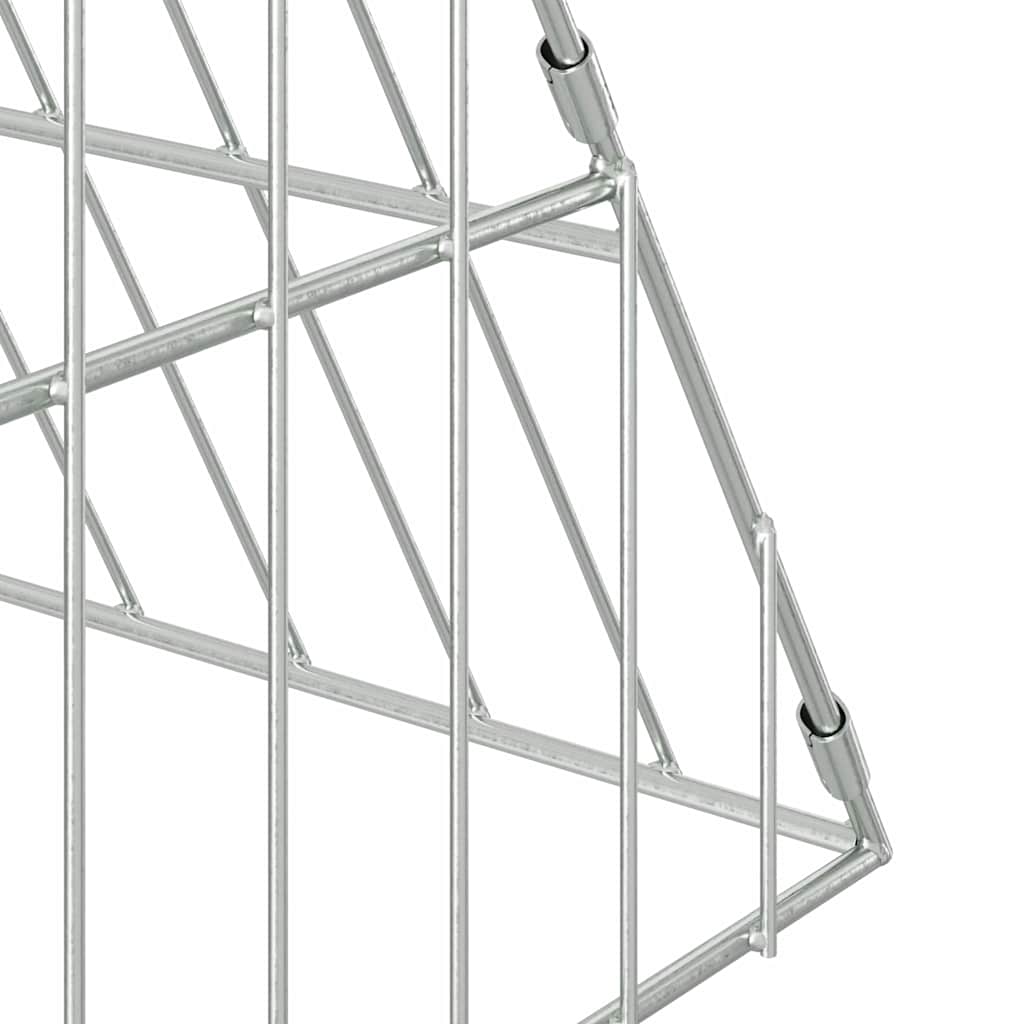 Jaula Para Conejos Plateado 650 X 100 X 85 Cm Acero Galvanizado