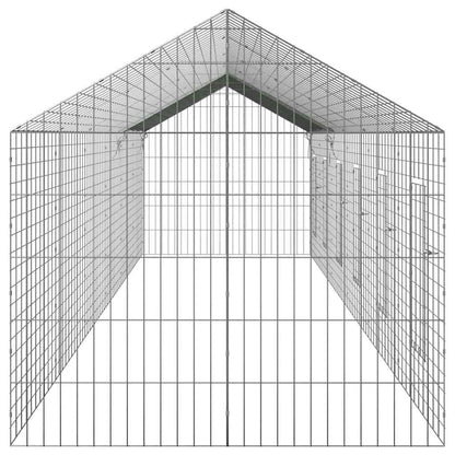 Jaula Para Conejos Plateado 600 X 78 X 78 Cm Acero Galvanizado
