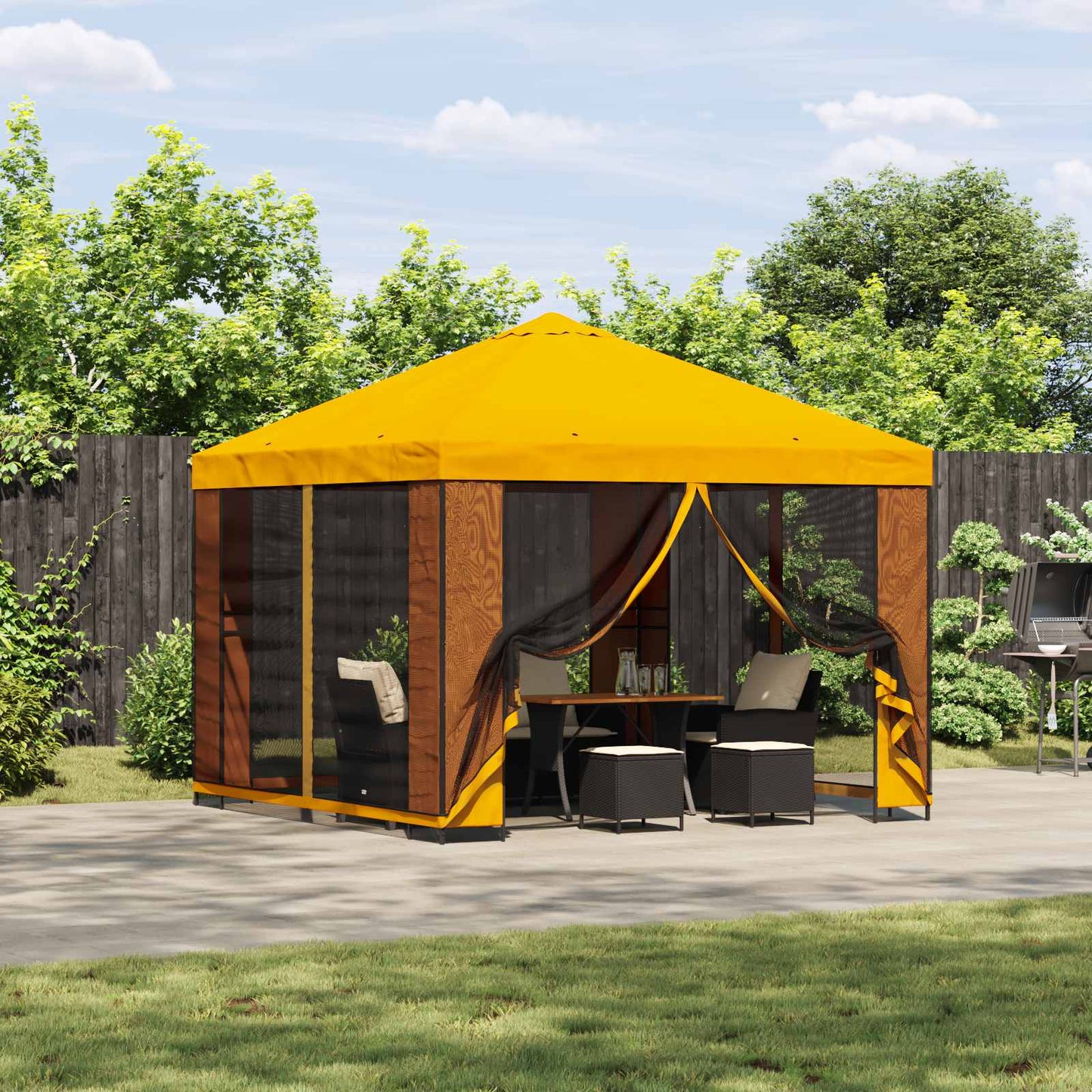 Cenador 3 X 3 M Poliéster Y Acero 190 Gsm