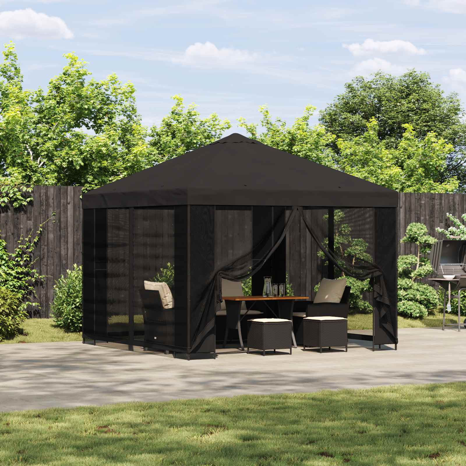 Cenador 3 X 3 M Poliéster Y Acero 190 Gsm