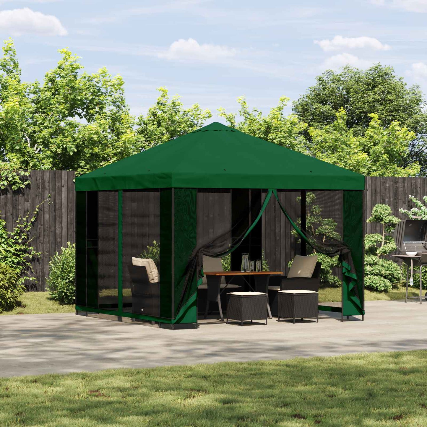 Cenador 3 X 3 M Poliéster Y Acero 190 Gsm