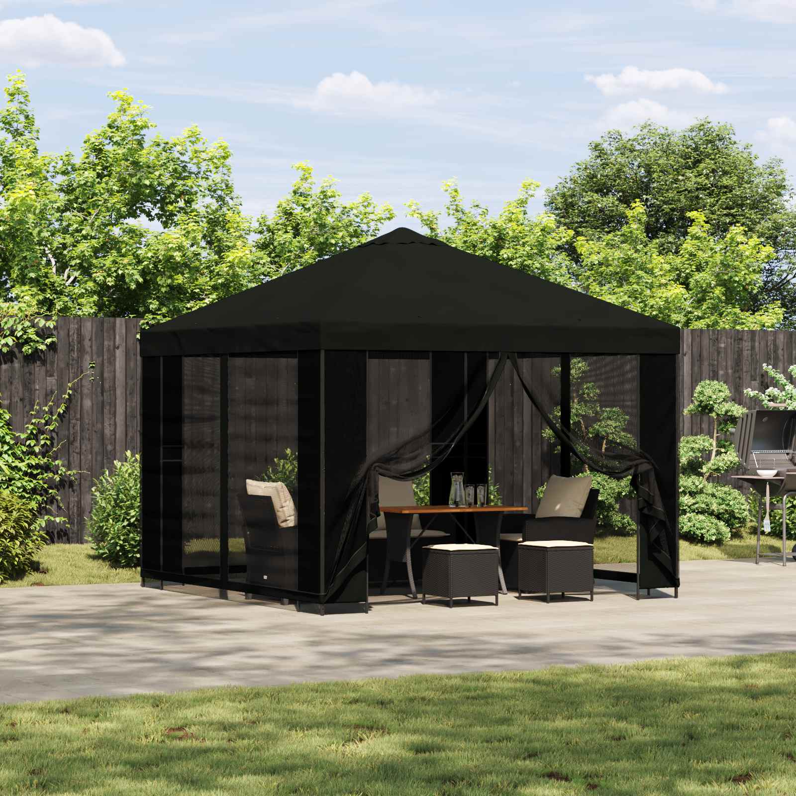 Cenador 3 X 3 M Poliéster Y Acero 190 Gsm