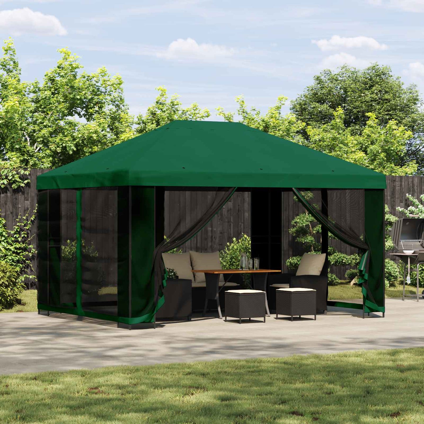 Cenador 4 X 3 M Poliéster Y Acero 190 Gsm
