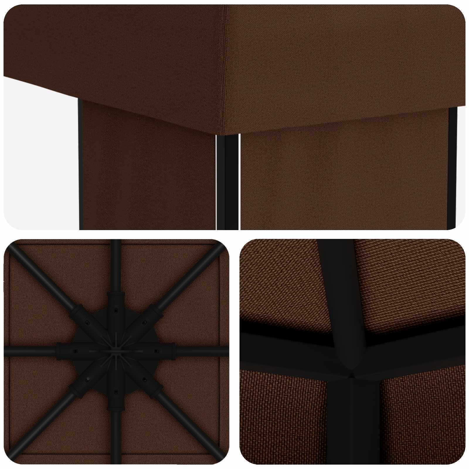 Cenador 4 X 3 M Poliéster Y Acero 190 Gsm