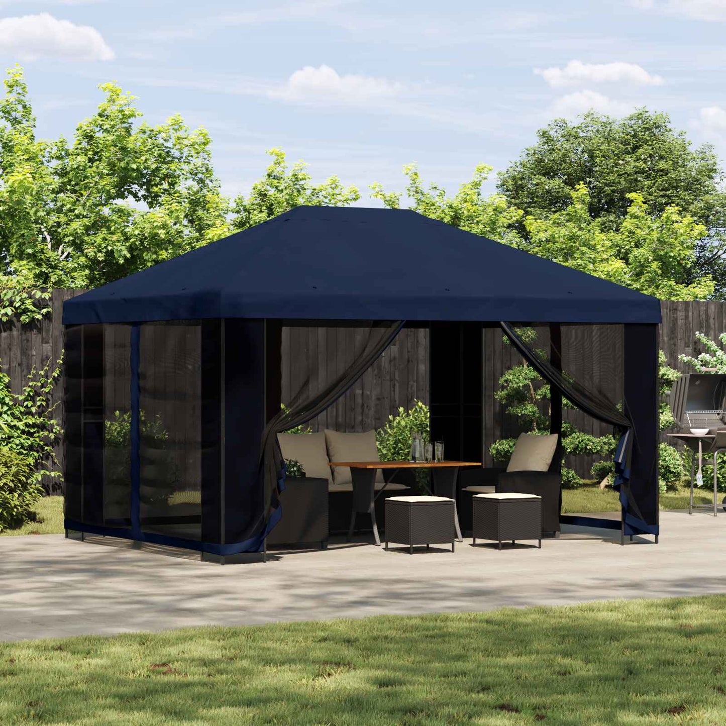 Cenador 4 X 3 M Poliéster Y Acero 190 Gsm