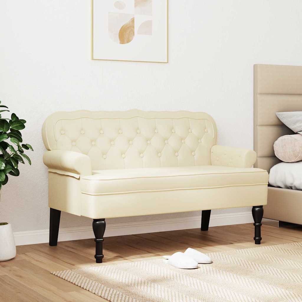 Banco Chesterfield 119,5 X 64,5 X 75 Cm Cuero Sintético