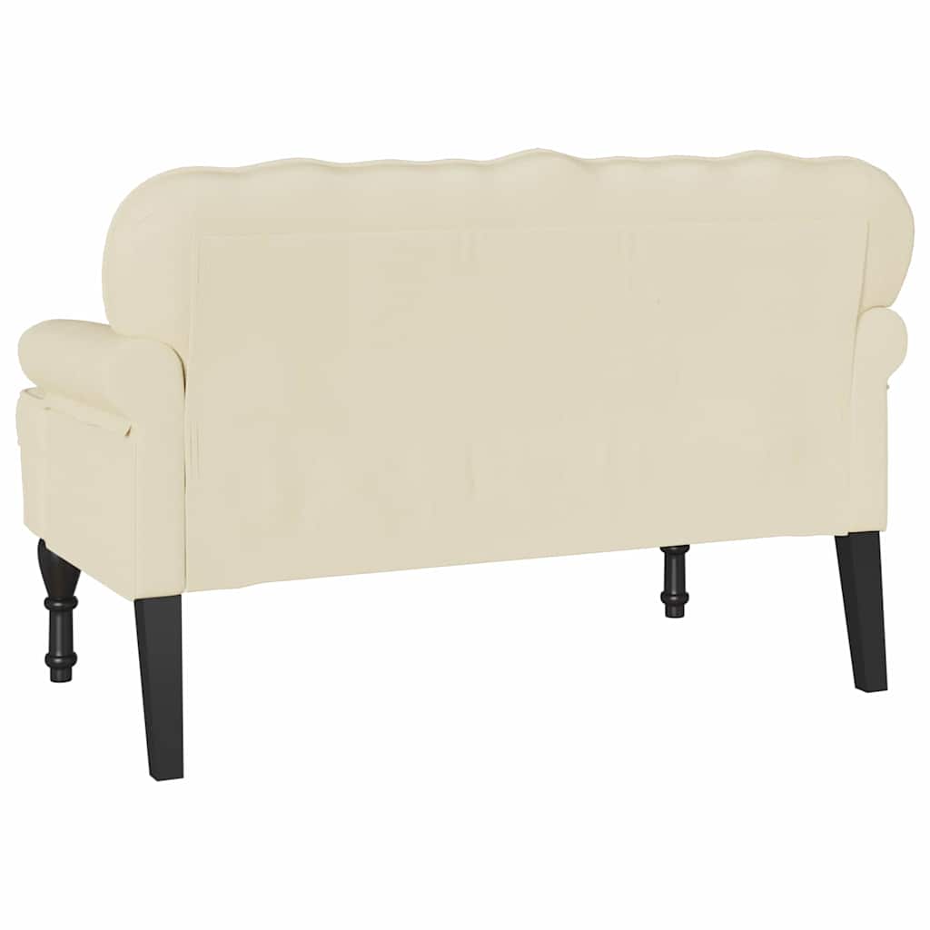 Banco Chesterfield 119,5 X 64,5 X 75 Cm Cuero Sintético