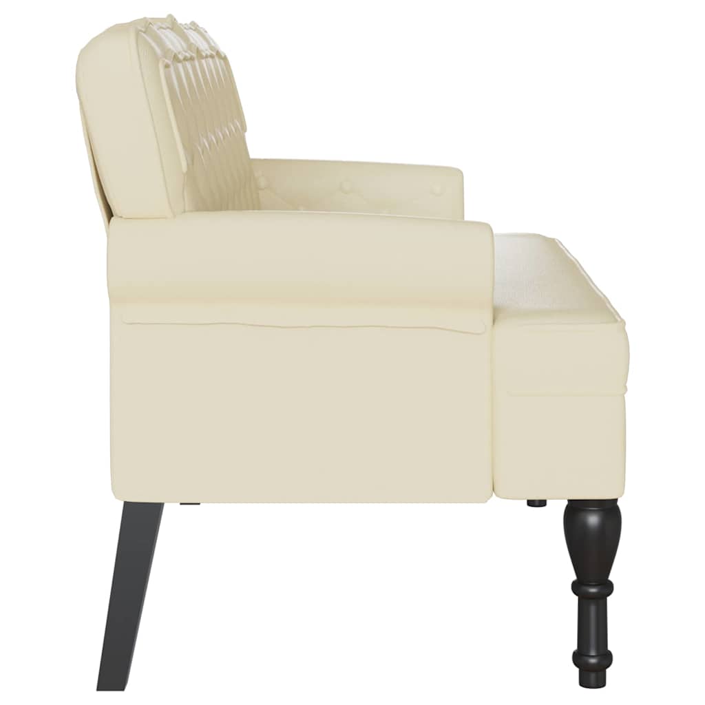 Banco Chesterfield 119,5 X 64,5 X 75 Cm Cuero Sintético