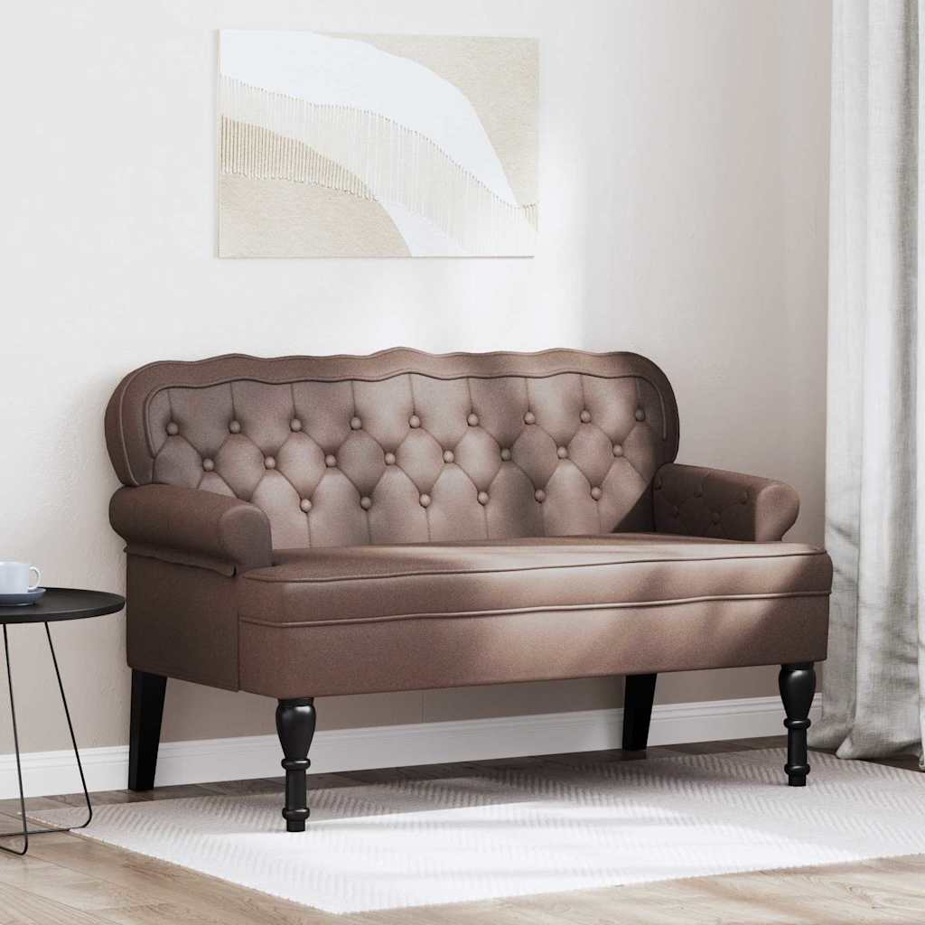 Banco Chesterfield 119,5 X 64,5 X 75 Cm Cuero Sintético