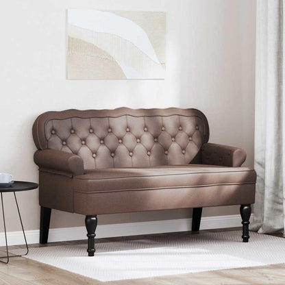 Banco Chesterfield 119,5 X 64,5 X 75 Cm Cuero Sintético