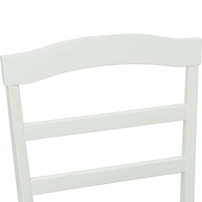 Silla De Comedor 2 Uds. Madera De Caucho Sólido