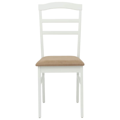 Silla De Comedor 2 Uds. Madera De Caucho Sólido