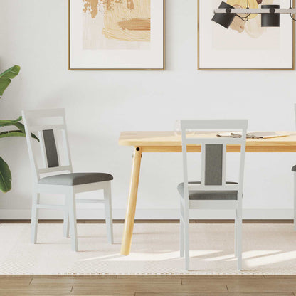 Silla De Comedor 2 Uds. Madera De Caucho Sólido