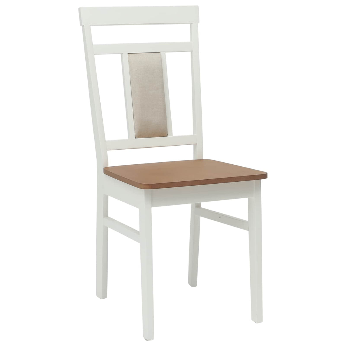 Silla De Comedor 2 Uds. Madera De Caucho Sólido