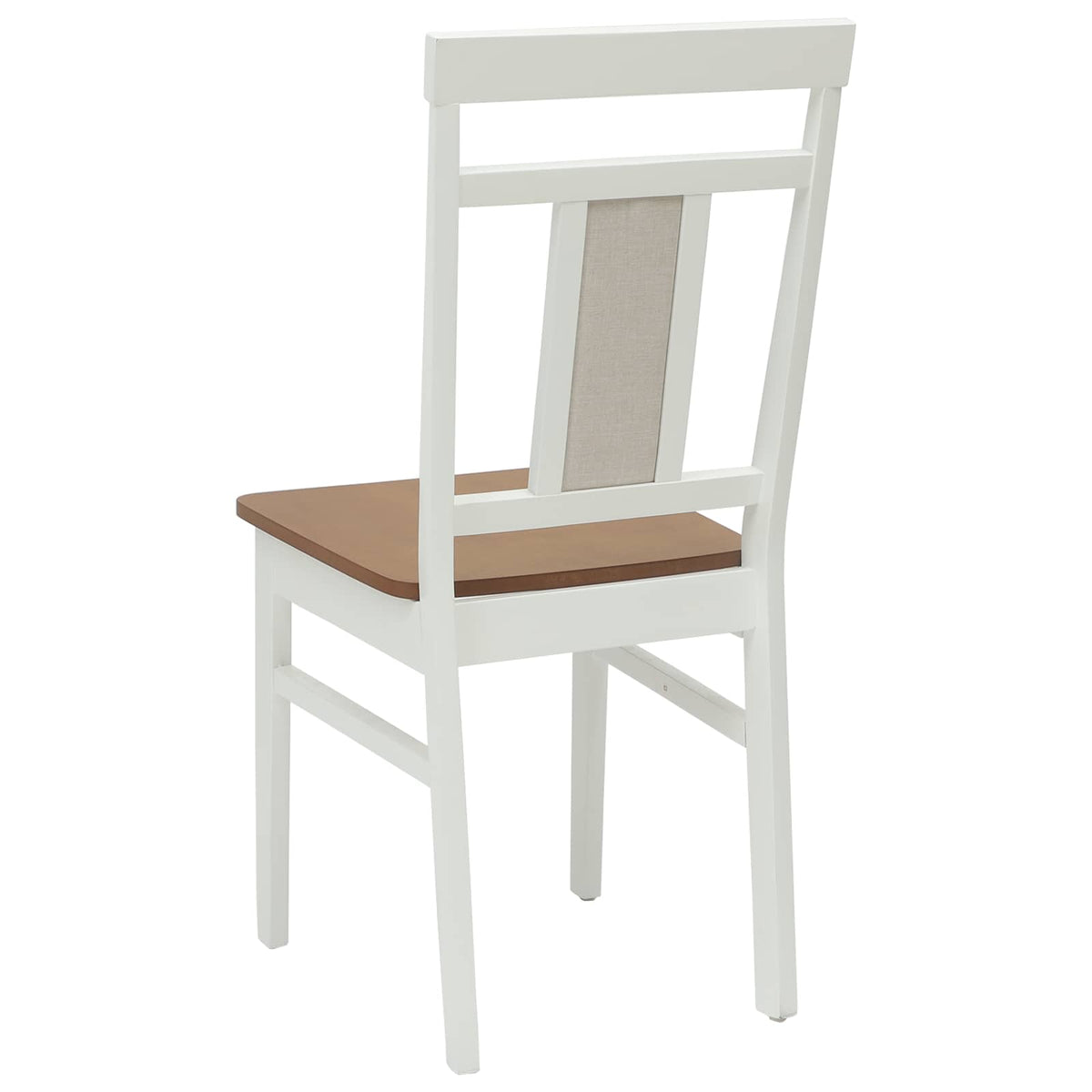 Silla De Comedor 2 Uds. Madera De Caucho Sólido