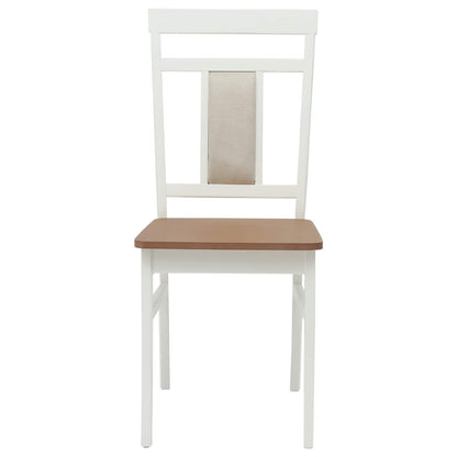 Silla De Comedor 2 Uds. Madera De Caucho Sólido
