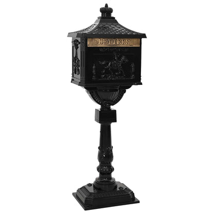 Buzón De Pedestal De Aluminio Estilo Vintage Inoxidable