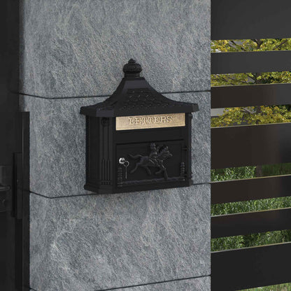Buzón Montado En La Pared Con Puerta 40,5 X 16 X 45 Cm