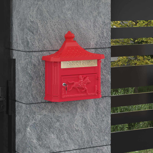 Buzón Montado En La Pared Con Puerta 40,5 X 16 X 45 Cm