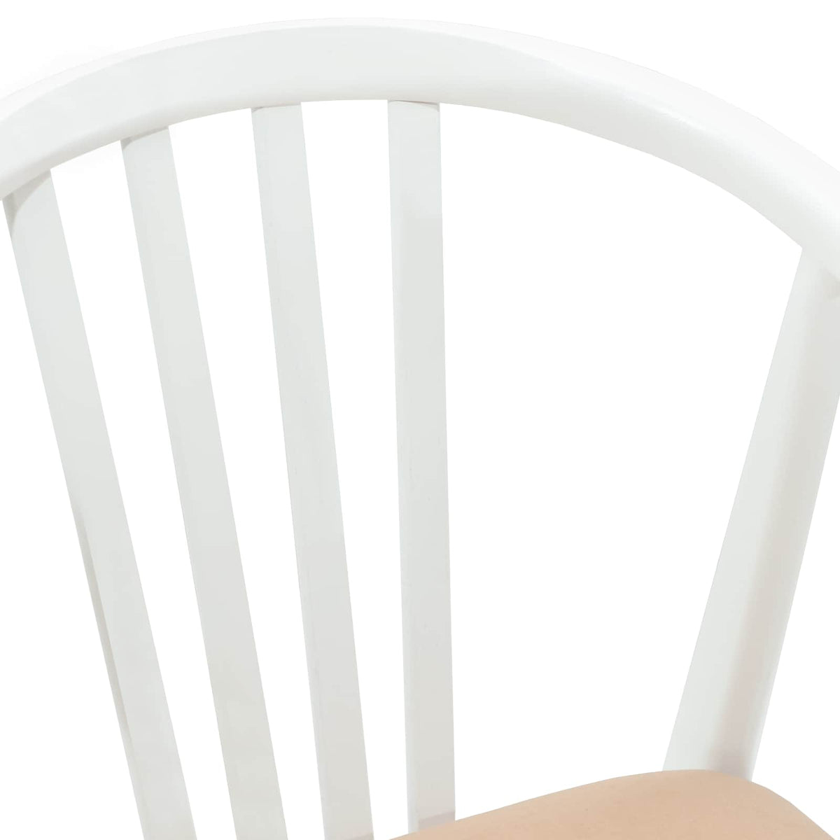 Silla De Comedor 2 Uds. Madera De Caucho Sólida