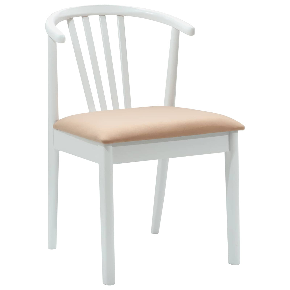 Silla De Comedor 2 Uds. Madera De Caucho Sólida