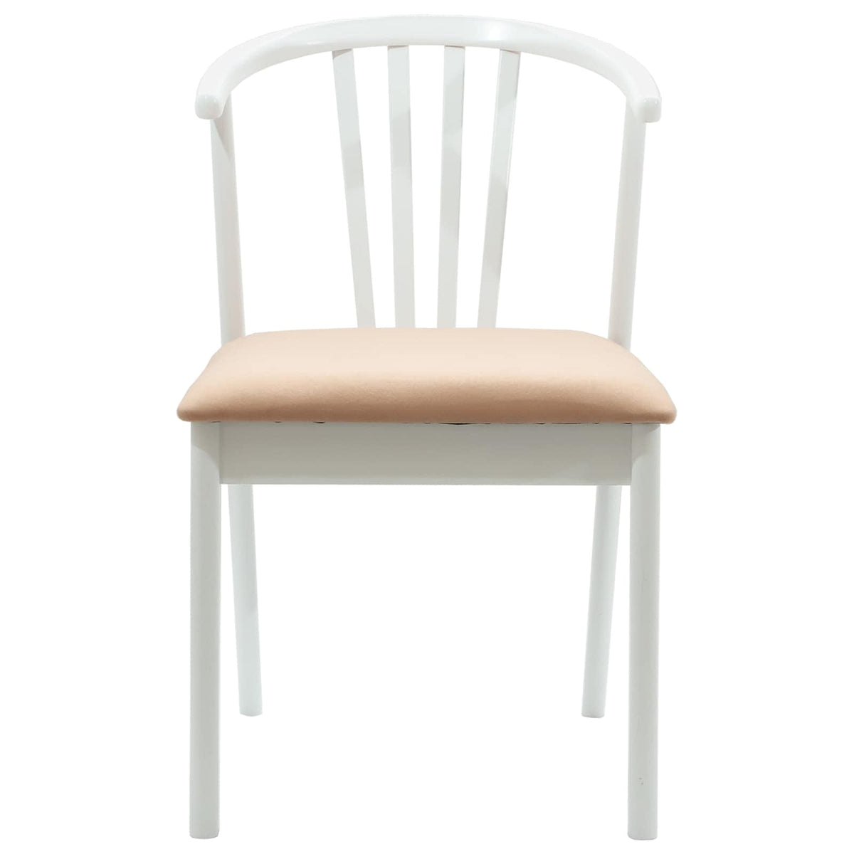 Silla De Comedor 2 Uds. Madera De Caucho Sólida