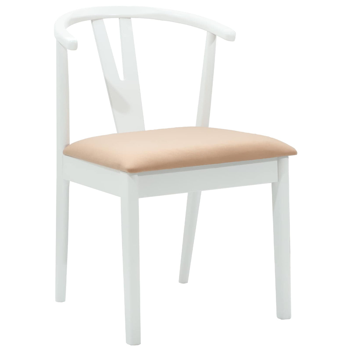 Silla De Comedor 2 Uds. Madera De Caucho Sólido