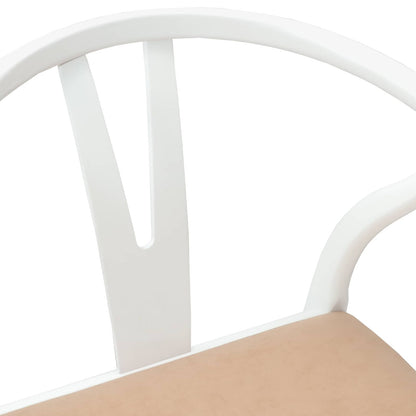 Silla De Comedor 2 Uds. Madera De Caucho Sólido