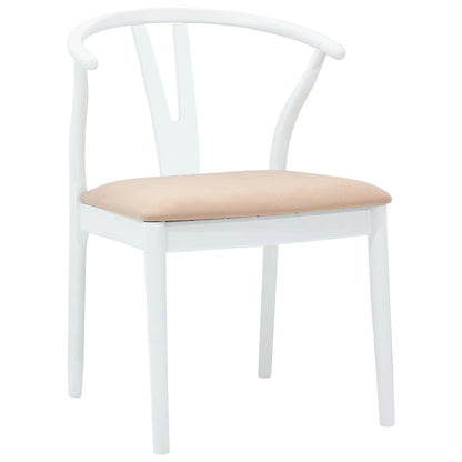 Silla De Comedor 2 Uds. Madera De Caucho Sólido