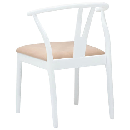 Silla De Comedor 2 Uds. Madera De Caucho Sólido