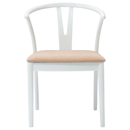 Silla De Comedor 2 Uds. Madera De Caucho Sólido