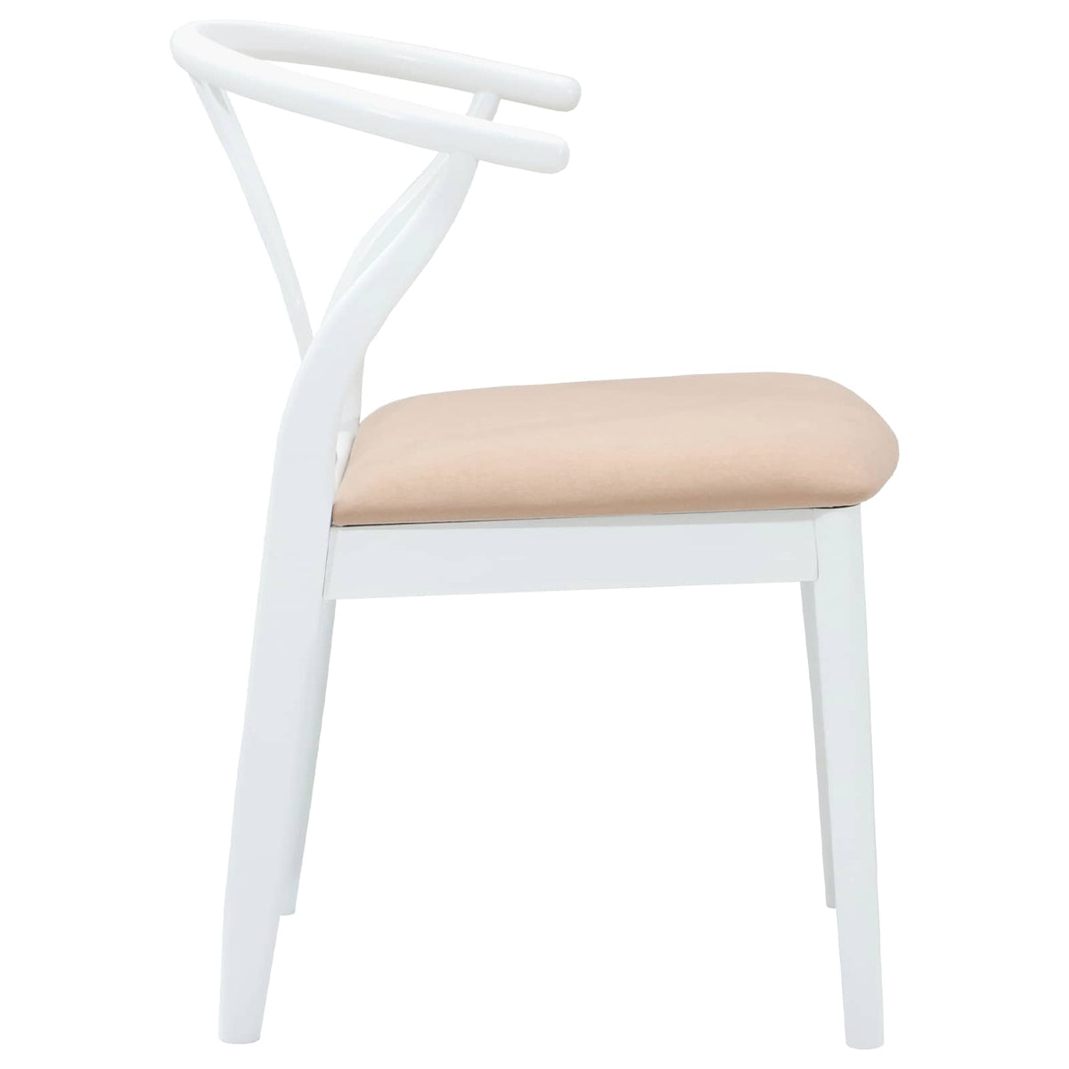 Silla De Comedor 2 Uds. Madera De Caucho Sólido