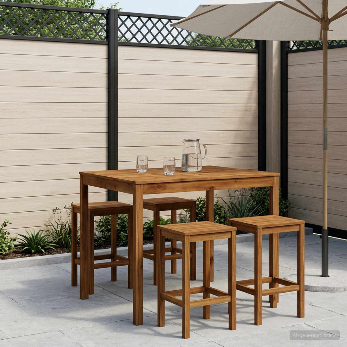 Mesa De Bar Para Jardín