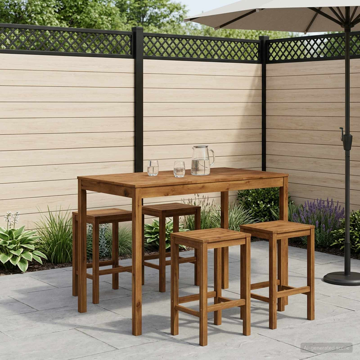 Mesa De Bar Para Jardín