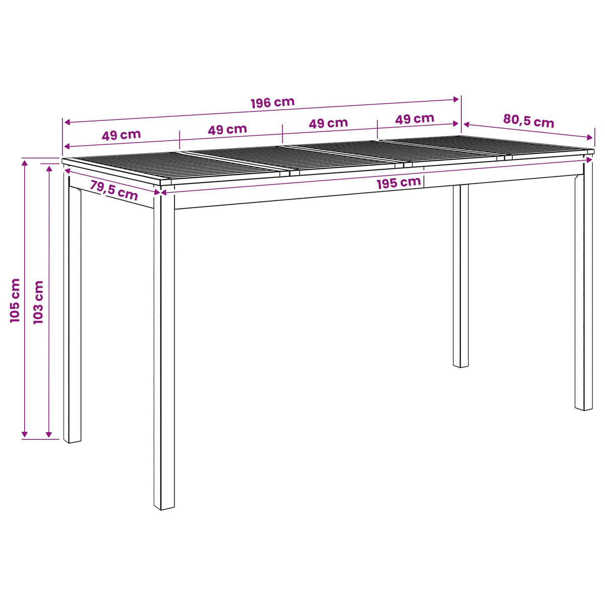 Mesa De Bar Para Jardín