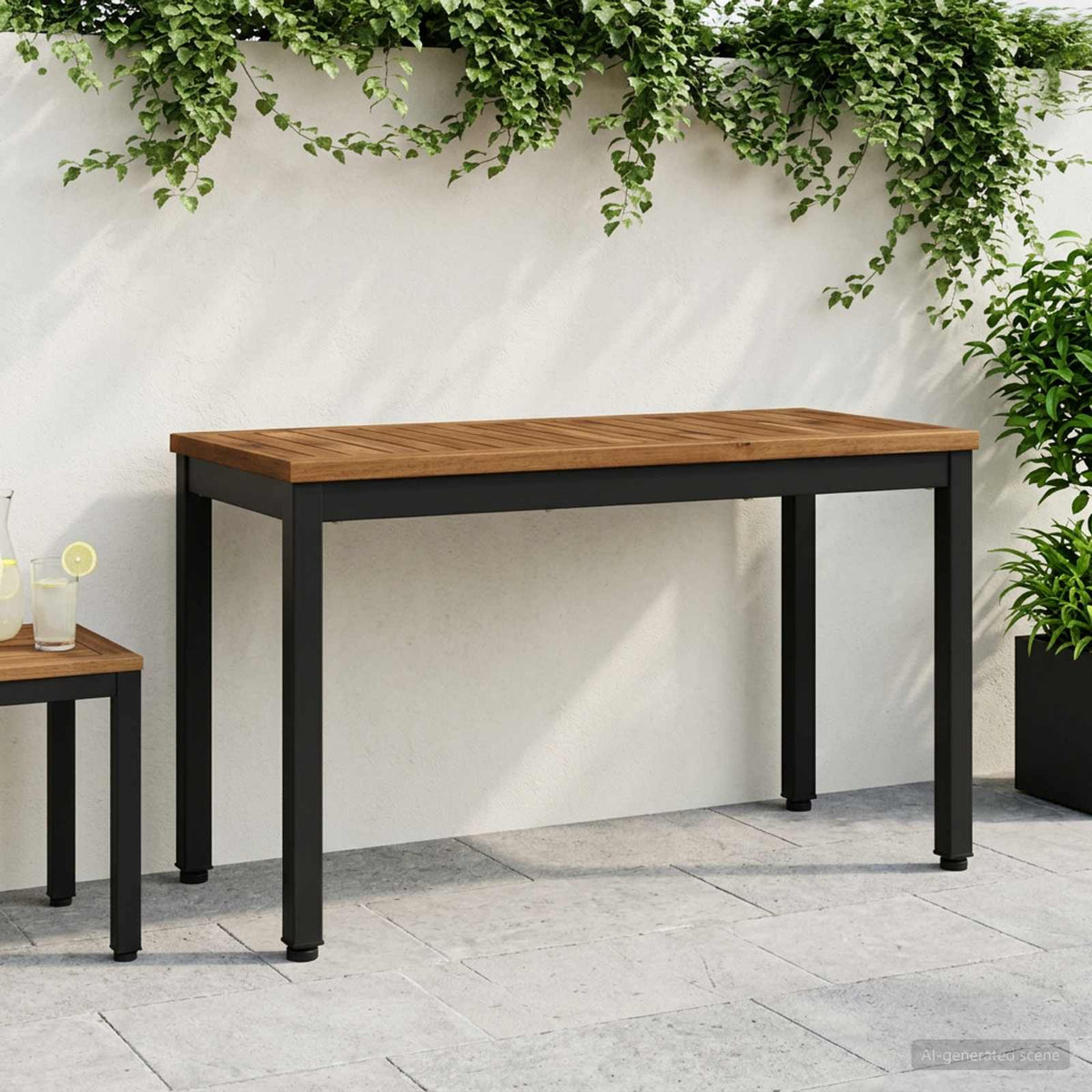 Banco De Jardín Madera De Acacia Sólida