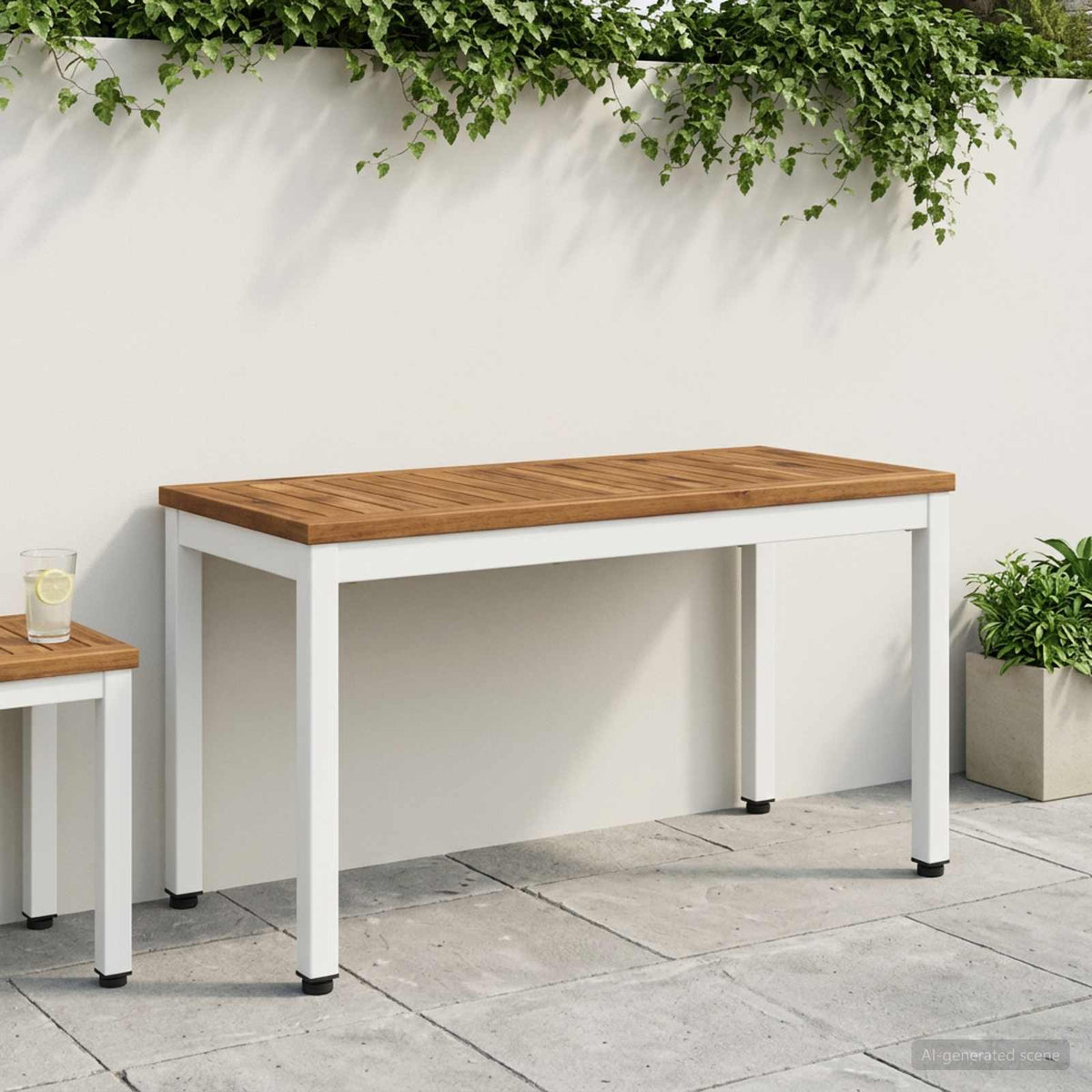 Banco De Jardín Madera De Acacia Sólida