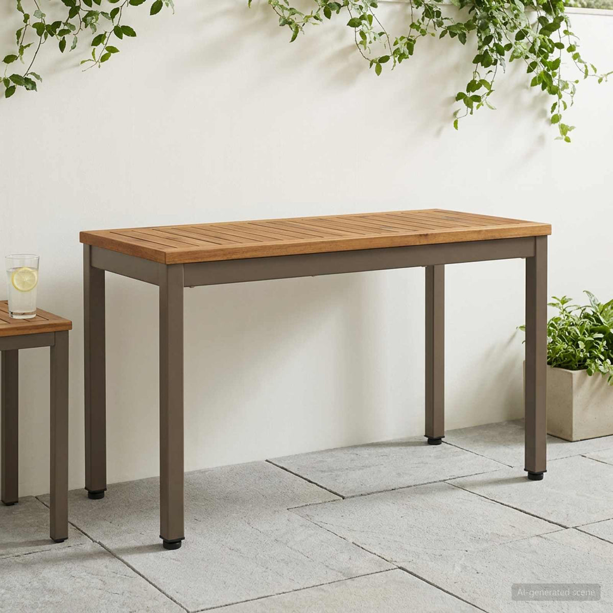 Banco De Jardín Madera De Acacia Sólida