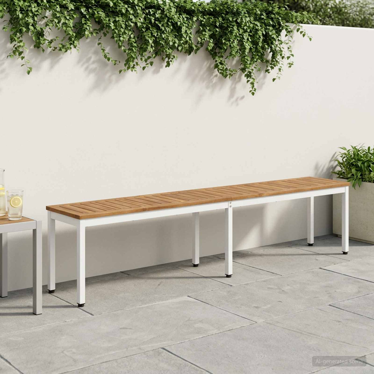 Banco De Jardín Madera De Acacia Sólida