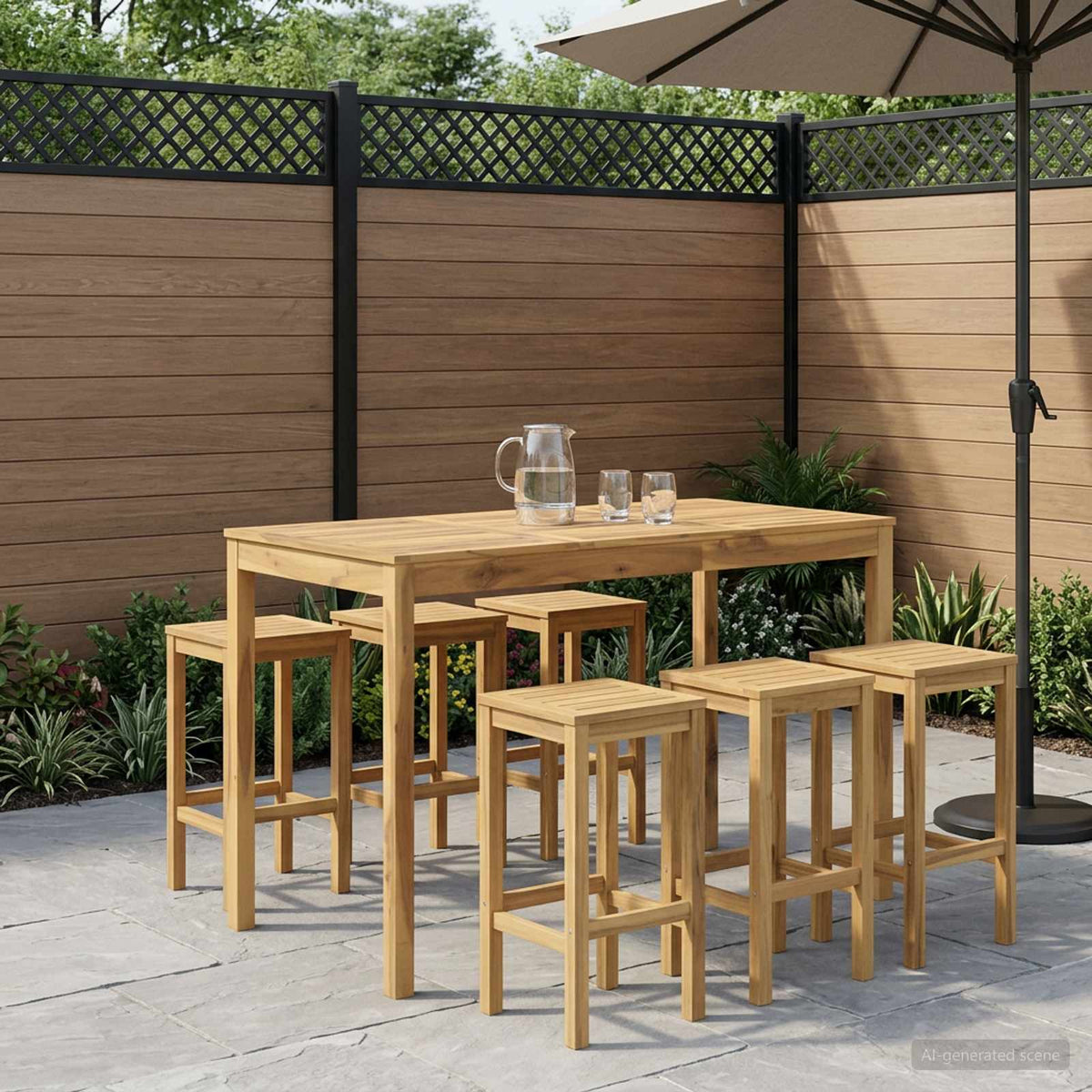 Mesa De Bar Para Jardín